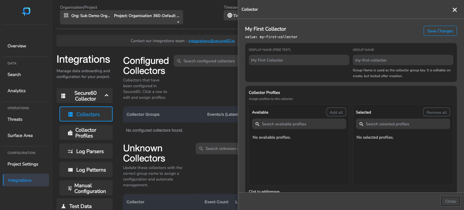 Create Collector Group