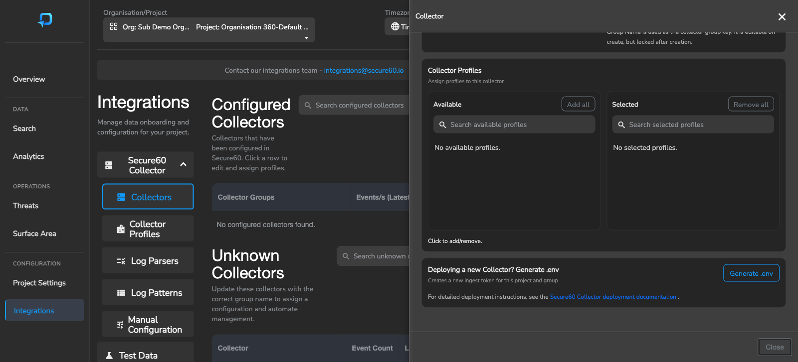 Collector Group - Generate .env